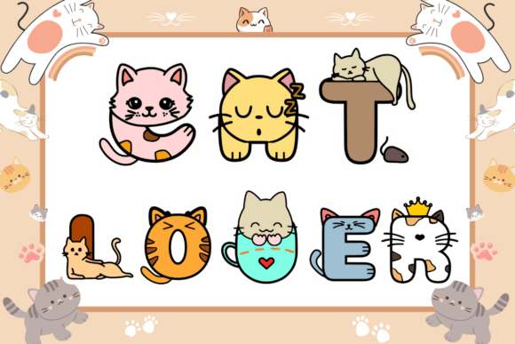 Cat Lover Font: Creative Typography for Feline-Themed Design