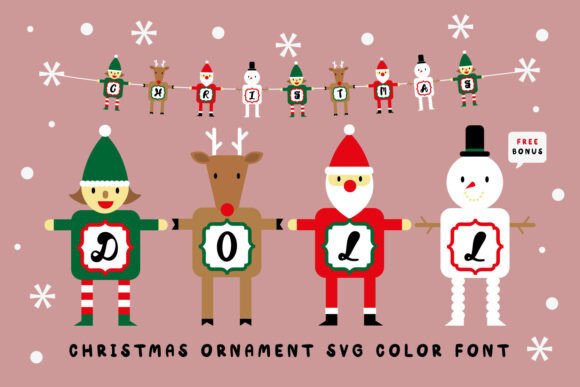 Christmas Doll: Festive Typography for Creative Designs