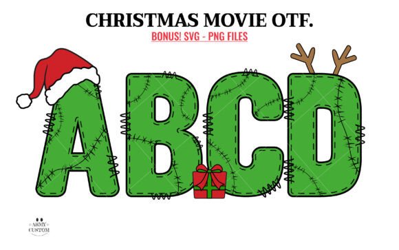 Christmas Movie Font: A Playful Asset for Festive Design