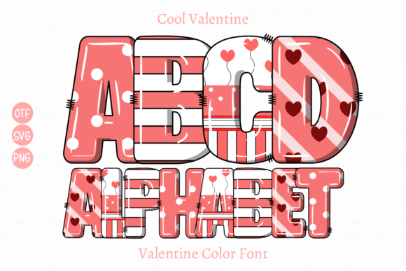 Cool Valentine: A Color Font for Modern Design