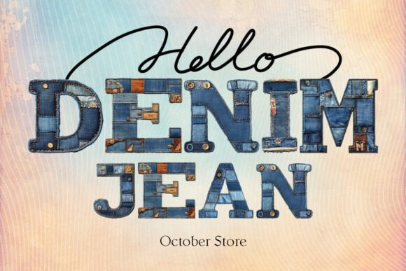 Denim Jean Alphabet: Infuse Authenticity into Your Designs