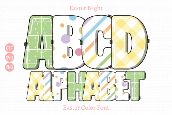 Easter Night: A Color Font for Vibrant Design