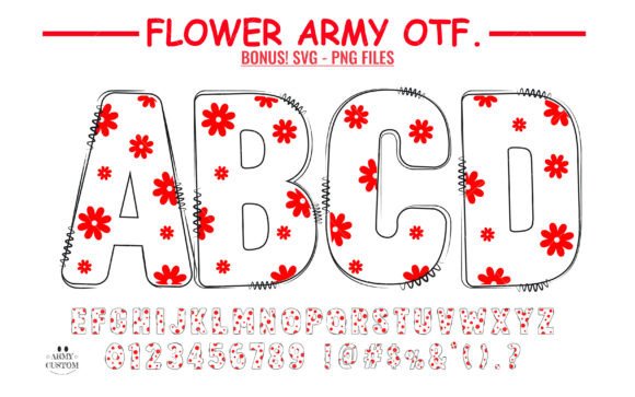 Elevate Your Visuals with the Enchanting Flower Pattern Font