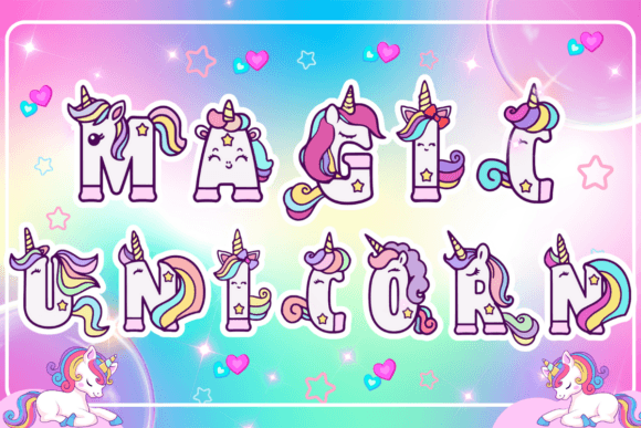 Enchant Your Designs with the Magic Unicorn Font