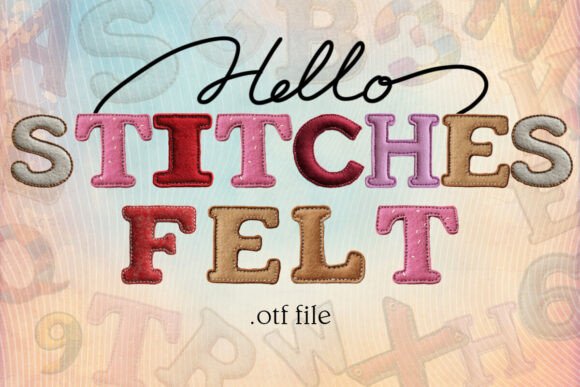 Felt Stitches: A Festive Font for Creative Design