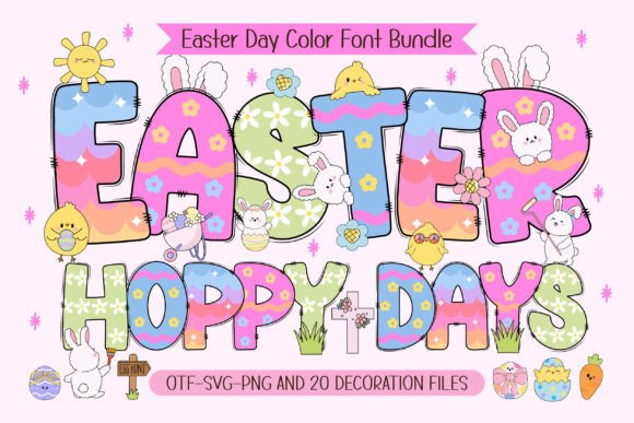 Hoppy Days: A Vibrant Easter Font for Festive Designs