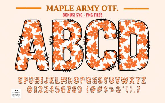 Maple Army: Elevating Seasonal Design with Artful Typography