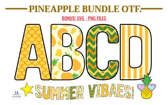 Pineapple Bundle: Infuse Tropical Vibrancy into Your Designs