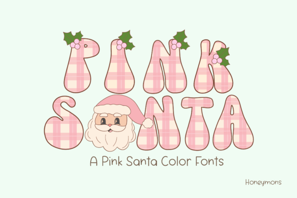 Pink Santa Font: A Festive Typography Asset for Creative Projects