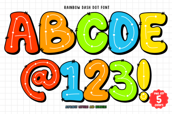 Rainbow Dash Dot: A Dynamic Font for Creative Design