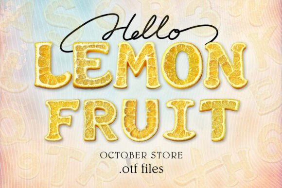 Refreshing Your Design Palette with Lemon Fruit Typography