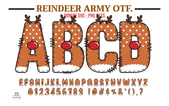 Reindeer Christmas Army: Whimsical Font for Festive Design