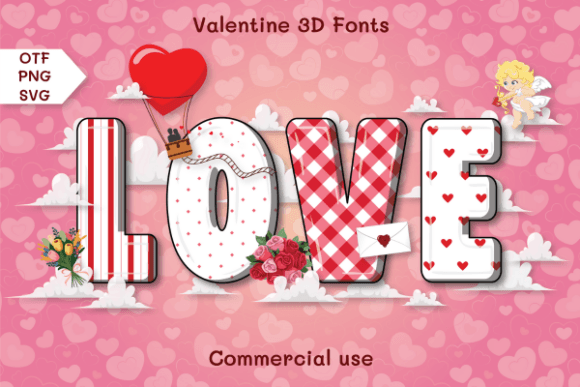 Valentine 3D: A Playful Font for Charming Design
