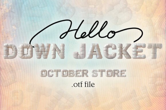 Winter Warmth in Typography: The Down Jacket Font